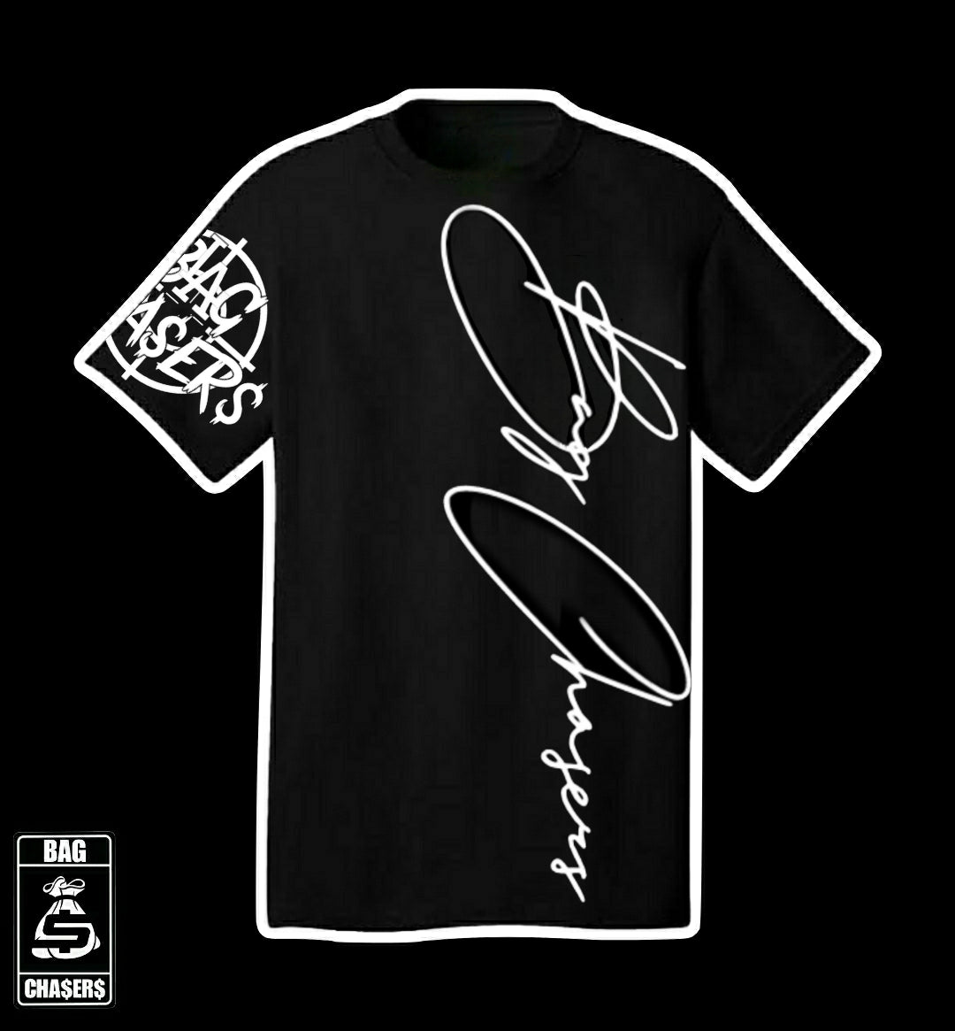 BAG CHASERS (CURSIVE T-SHIRT)